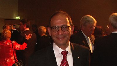 هاني عازر ووفد ألماني يزورون أكاديمية تكنولوجيا النقل