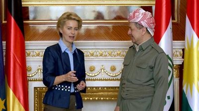 وزيرة الدفاع الألمانية تؤكد للبارزاني دعم قوات