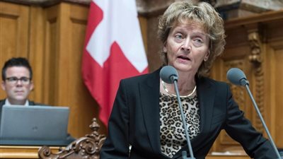 وزيرة مالية سويسرا تعتزم الاستقالة من منصبها نهاية العام الجاري