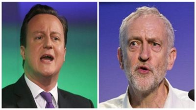 استطلاع للرأي: تراجع شعبية ديفيد كاميرون وجريمي كوربين