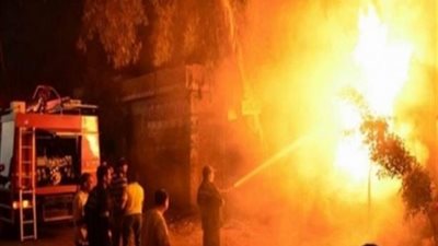 السيطرة على حريق هائل بمخزن لعب أطفال في مدينة نصر 