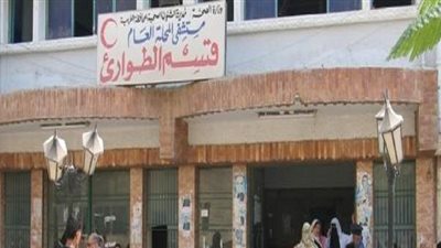 فحص حالة مريض يشتبه إصابته بالكورونا في المحلة 