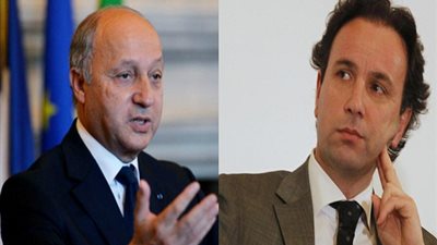 فابيوس يلتقي في باريس رئيس الائتلاف الوطني السوري