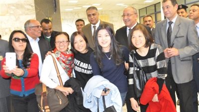 وصول 410 سائحين صينيين القاهرة 