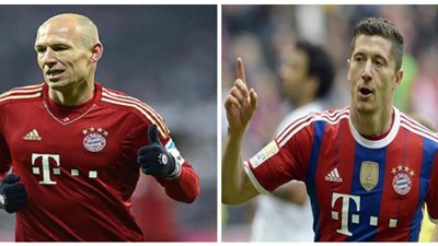 أنباء عن خلافات بين ليفاندوفيسكي وروبين في بايرن ميونيخ