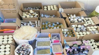 ضبط 7 أطنان من النشا الفاسد بمحل أعلاف بملوي