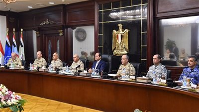 السيسي في اجتماعه بـ