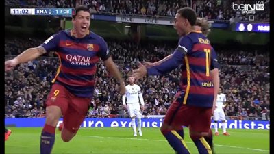 بالفيديو.. سواريز يسجل هدف برشلونة الأول في شباك الريال 