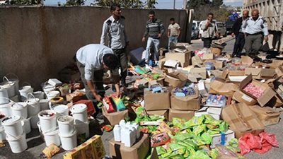 ضبط سلع غذائية فاسدة ومحلات بدون ترخيص بالقاهرة 