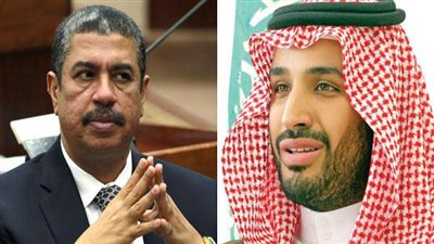 ولي ولي العهد السعودي يبحث مع بحاح تطورات الأوضاع في اليمن