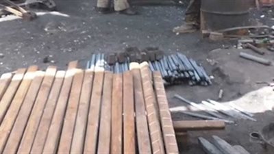 ضبط مهمات سكك حديدية مسروقة من الورش بالمنيا