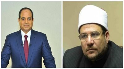 وزير الأوقاف يقدم للسيسي 