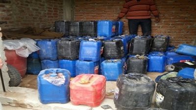 ضبط 16 ألف لتر سولار و10 أطنان ملح غير صالحة للاستهلاك بكفر الشيخ