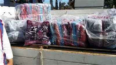 ضبط ملابس مهربة جمركيًا بقطار بور سعيد 