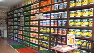 ضبط 11 طن بويات مقلدة ببرج العرب 