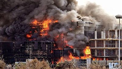 السيطرة على حريق ببرج الاتصالات الرئيسي فى إجدابيا الليبية