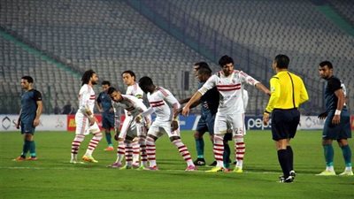نهاية الشوط الأول من لقاء الزمالك وإنبي بالتعادل السلبي