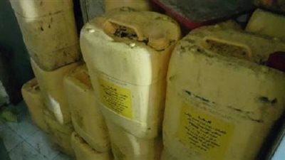 ضبط 12 طن زيوت طعام فاسدة بمصنع في القناطر الخيرية