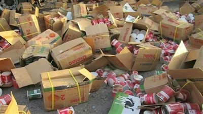 ضبط 19 ألف عبوة مواد غذائية مغشوشة بالمنيا 