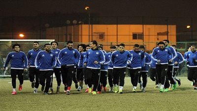 المصري يختتم تدريباته استعدادًا للزمالك