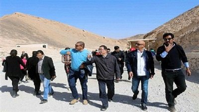 وزير الثقافي الصيني يزور البر الغربي بالأقصر