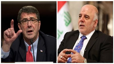 العبادي يطالب كارتر بمساعدة تدريب الشرطة العراقية سرًا لمواجهة