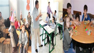 دمج ذوي الاحتياجات الخاصة في المدارس الطبيعية.. 4 طلاب في كل فصل.. لجان خاصة لأصحاب الإعاقات الحركية بالدور الأرضي.. إعفاءات من امتحانات الإملاء والهندسة