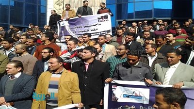 احتجاجات حملة الماجستير.. 