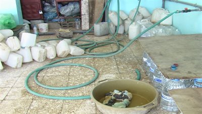 ضبط 850 لتر مياه غير صالحة للاستخدام الآدمي بمطروح