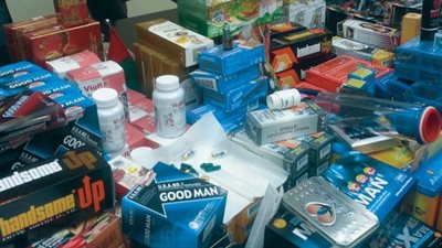 ضبط مصنع منشطات جنسية بشبين القناطر