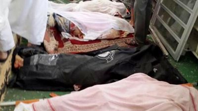 استشهاد 17 شرطي إثر تفجير إرهابى بمسجد قوات الطوارىء بأبها السعودية