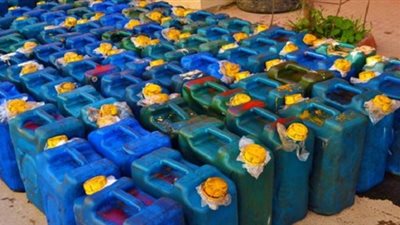 ضبط 2700 لتر ثنر داخل مصنع بدون ترخيص في كفرالزيات