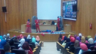 جامعة القناة تقيم دورة إسعافات استعدادا لأسبوع شباب الجامعات