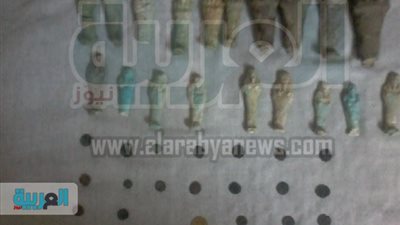 ضبط 39 قطعة أثرية بحوزة عاطل في المنيا