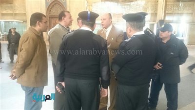 بالصور.. مدير إدارة شرطة النقل والمواصلات يتفقد محطة سكة حديد القاهرة