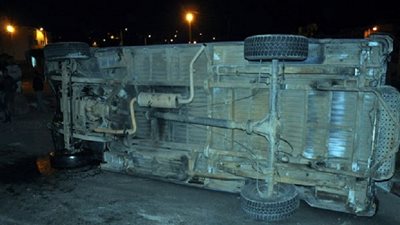 ضبط سائق وراء حادث انقلاب سيارة الشرطة بالحوامدية 