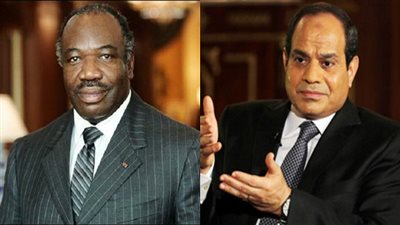 السيسي يبحث مع الرئيس الجابوني مواجهة التهديدات الإرهابية في إفريقيا