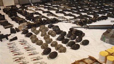 ضبط شاحنة تحوي ذخيرة ونصف طن متفجرات في 