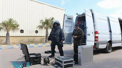 تدريب عملي على التعامل مع جسم غريب بميناء دمياط 