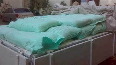 ضبط مدير إحدى الشون بحلوان استولى على 11 طن دقيق مدعم