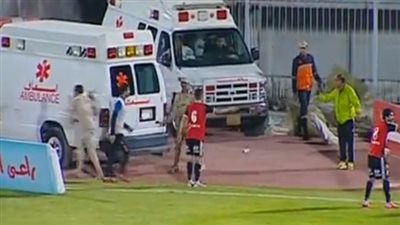 بالفيديو.. إصابة خطيرة للاعب الجيش والإسعاف تتدخل