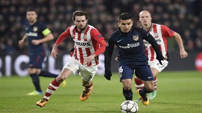 أتليتكو مدريد يتعادل مع إيندهوفن في الشوط الأول بدوري أبطال أوروبا
