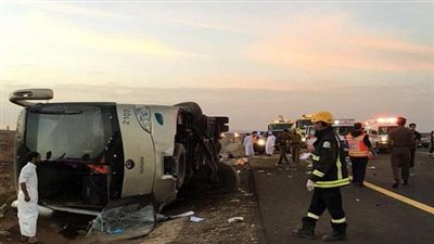 السياحة: الاستعلام عن هوية 11 جثة في حادث أتوبيس المعتمرين