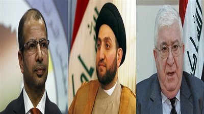 معصوم والحكيم والجبوري يناقشون تطورات العملية السياسية والإصلاحات بالعراق 