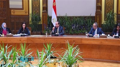 بالصور.. السيسي يجتمع بالمجلس القومي للمرأة