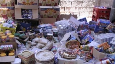 ضبط صاحب مخزن مواد غذائية بدون ترخيص بالمنيا