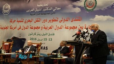 بالصور.. ننشر كلمة وزير النقل في المنتدى الدولي لتطوير النقل البحري
