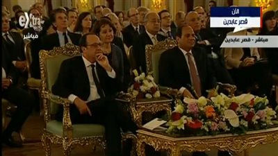 بث مباشر.. الرئيس السيسي وهولاند يشهدان حفلاً فنيًا بقصر عابدين 