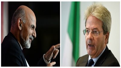 جينتيلوني يقوم بزيارة مفاجئة إلى كابول ويلتقي الرئيس غني