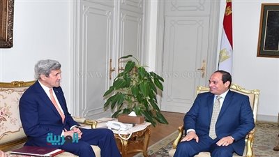 السيسي يستقبل وزير الخارجية الأمريكي